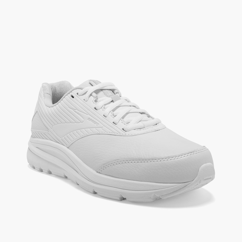 Chaussure de Marche Brooks Addiction Walker 2 Blanche Blanche Femme | PNK-6738865